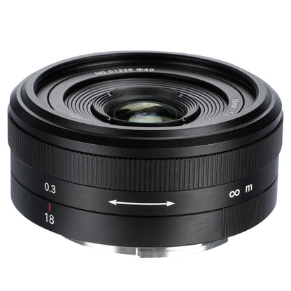 7Artisans 18mm F/5.6 Full Frame Format Sony E Mount Wide Angle Prime Pancake UFO Slim Lens MF Manual Focus for Mirrorless Cameras