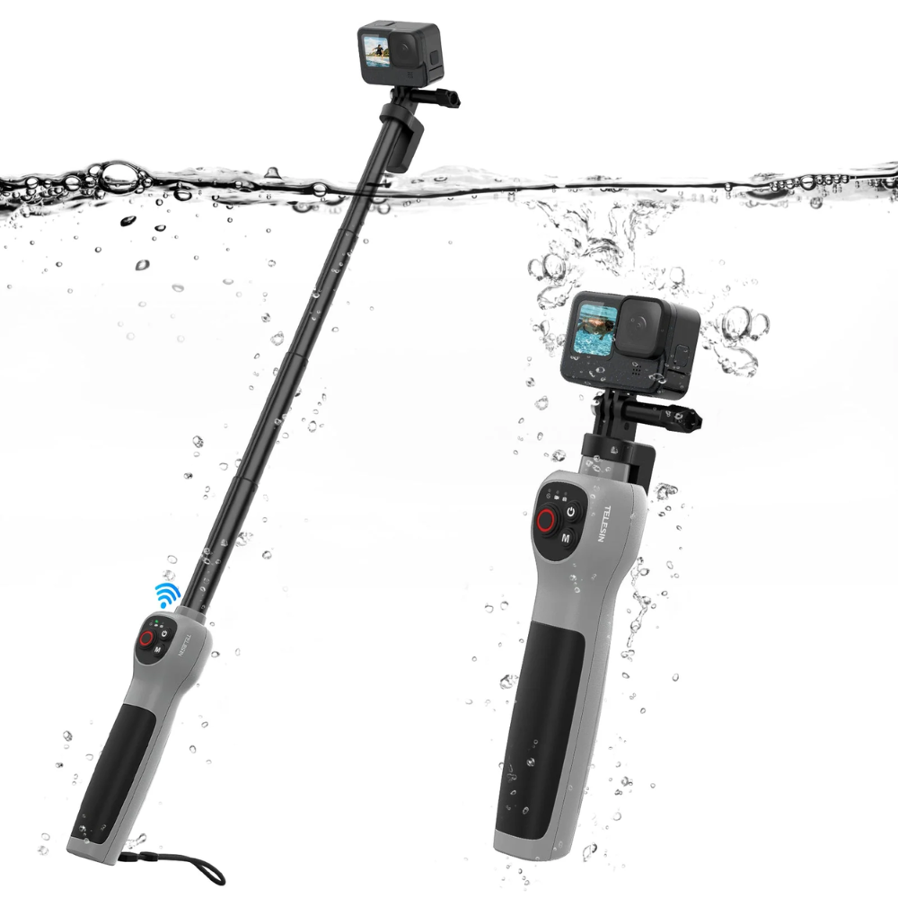TELESIN Underwater Selfie Stick with Bluetooth Remote for Select GoPro HERO Models