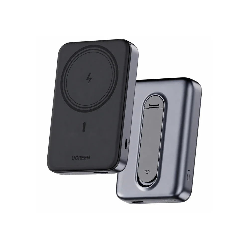 UGREEN Zapix 10000mAh Magnetic Wireless Power Bank w/ 20W USB-C Bidirectional Fast Charging, Built-In Stand | PB596 (85107B)