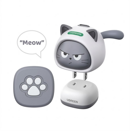UGREEN Uno 45W USB-C GaN Fast Charger with Little Cat Face Design | X640 (85691B)