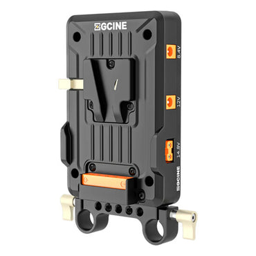 ZGCINE VM-VP1 KIT 1 | KIT 3 Series V-Mount Battery Plate with Adjustable Arm and 15mm LWS Rod Bracket, 20V, USB-C PD, USB-A QC, DC, D-Tap, BP Output, 1/4"-20 Mount Threads, LED Battery Status Indicator for Photography & Videography Devices