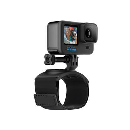 GoPro Hand + Wrist Strap with 360 Degree Rotating Mount fits most Adult Sized Hands for HERO 12 / 11 / 11 Mini / 10 / 9 and MAX Action Cameras | AHWBM-002
