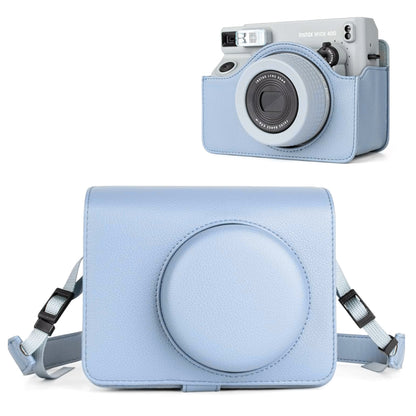 Pikxi FUJIFILM Instax Wide 400 Camera Leather Bag Protective Case with Formfitting Holes for Controls, Sp Button Locks and Removable Camera Cover | Black Brown Green