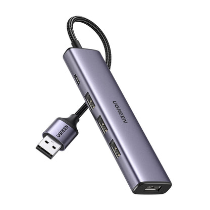 [CLEARANCE] UGREEN 4-Port USB 3.0 Hub Docking Station with 5Gbps Transmission Rate for MacBook, iMac, PC, Desktop Computer, Laptop, etc. - Supports Windows, MacOS, Linux | 20805