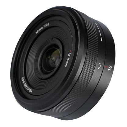7Artisans 18mm F/5.6 Full Frame Format Panasonic L Mount Wide Angle Prime Pancake UFO Slim Lens MF Manual Focus for Mirrorless Cameras