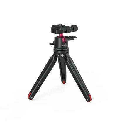 [CLEARANCE] SmallRig Mini Tabletop Tripod and Panoramic Ball Head with Knob and Arca-Type QR Quick Release Plate, 1/4"-20 Screws for Compact DSLR and Action Camera, Smartphones BUT2664