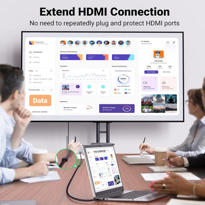 [CLEARANCE] UGREEN 8K Ultra-HD HDMI 2.1 Male to Female Extension Cable with 48Gbps Transmission Rate for PC, Desktop Computer, Laptop, Projector, TV, PS5/PS4/PS3, Xbox One/360, etc. - 1 Meter | 40447