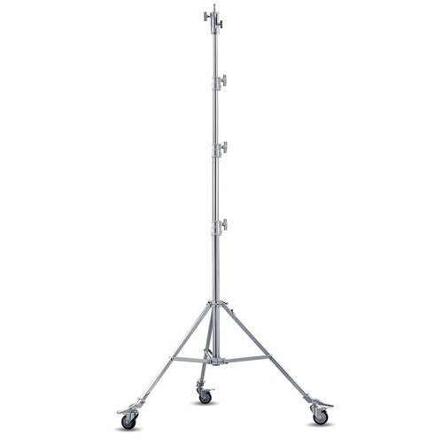 Godox Heavy-Duty Steel Roller Stand with Braked Wheels, 40kg Max Load Capacity, 66" / 177" Max Height, 1-1/8" Receiver, Retractable 5/8" Pin for Photography Supporting Gear | SA5015 SA5045