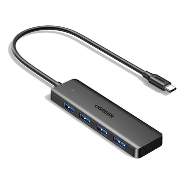 UGREEN 4-Port USB 3.2 Gen 1 Hub with 4 USB-A Ports, Up to 5Gbps High-Speed Data Transfer