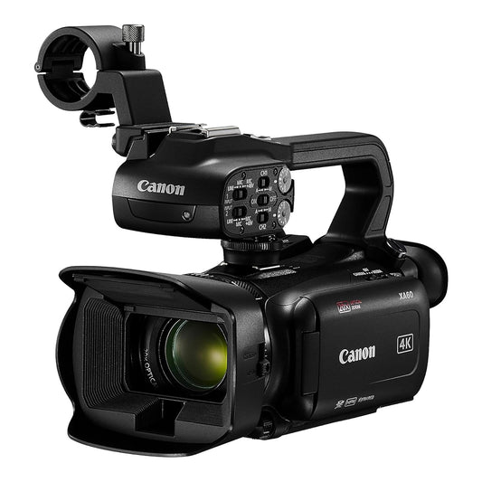 Canon XA60 Professional Compact 4K UHD Camcorder with 20x Optical Zoom Lens Video Camera - 1/2.3" CMOS Sensor, DIGIC DV6, XLR Audio Terminals, 5-Axis Stabilization, Hybrid Auto Focus, and UVC for Live Streaming, Recording, Broadcast