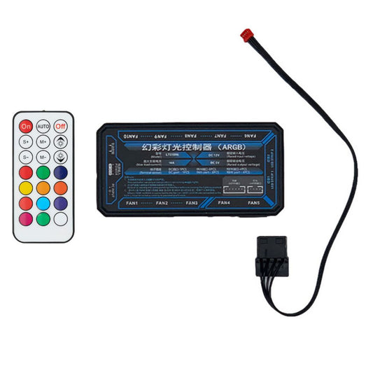 ORICO 6-Pin 10 Connectors RGB Fan Controller with Remote for Case Fans