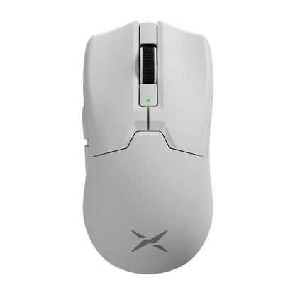[CLEARANCE] Delux M800 Ultra USB Wired / Bluetooth and 2.4GHz Wireless Optical Gaming Mouse with 26000 DPI Resolution PAW 3395 Sensor, Up to 7 Programmable Buttons, and 120 Hour Battery for PC and Laptop Computers - White