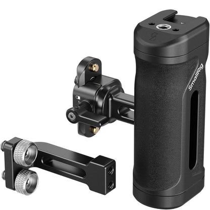 SmallRig Lightweight Mini Side Handle Kit Camera Cage Accessory with NATO Clamp, 1/4"-20 Mounts, Cold Shoe & Anti-Slip Grip for DSLR and Mirrorless Camera Rigs | 5532
