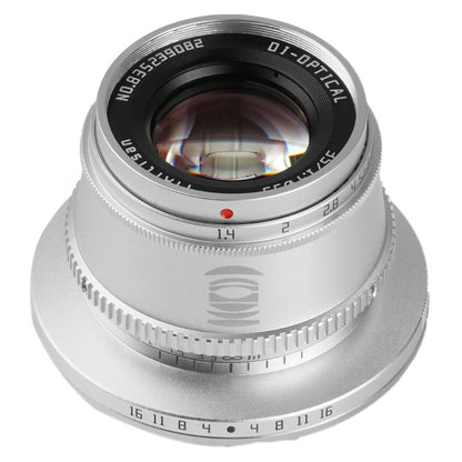 TTArtisan 35mm F/1.4 APS-C Format Canon RF Mount Prime Lens Large Aperture Sonr Optical Design Full Metal Body, MF Manual Focus, 11" Focus Distance, Clicked Aperture Ring for Smooth Bokeh & Low Light Photography | Black, Silver