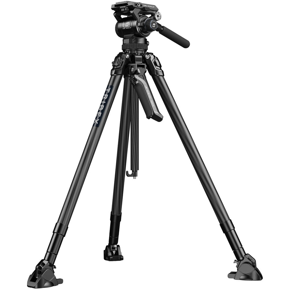 SmallRig x Potato Jet TRIBEX Carbon Fiber Hydraulic Video Tripod Kit (Origin Series) with Fluid Head, 4-Step Counterbalance, Patented Clutch, 168cm Max Working Height & 25kg Tripod / 6kg Head Load Capacity for Cameras & Camcorders | 4259