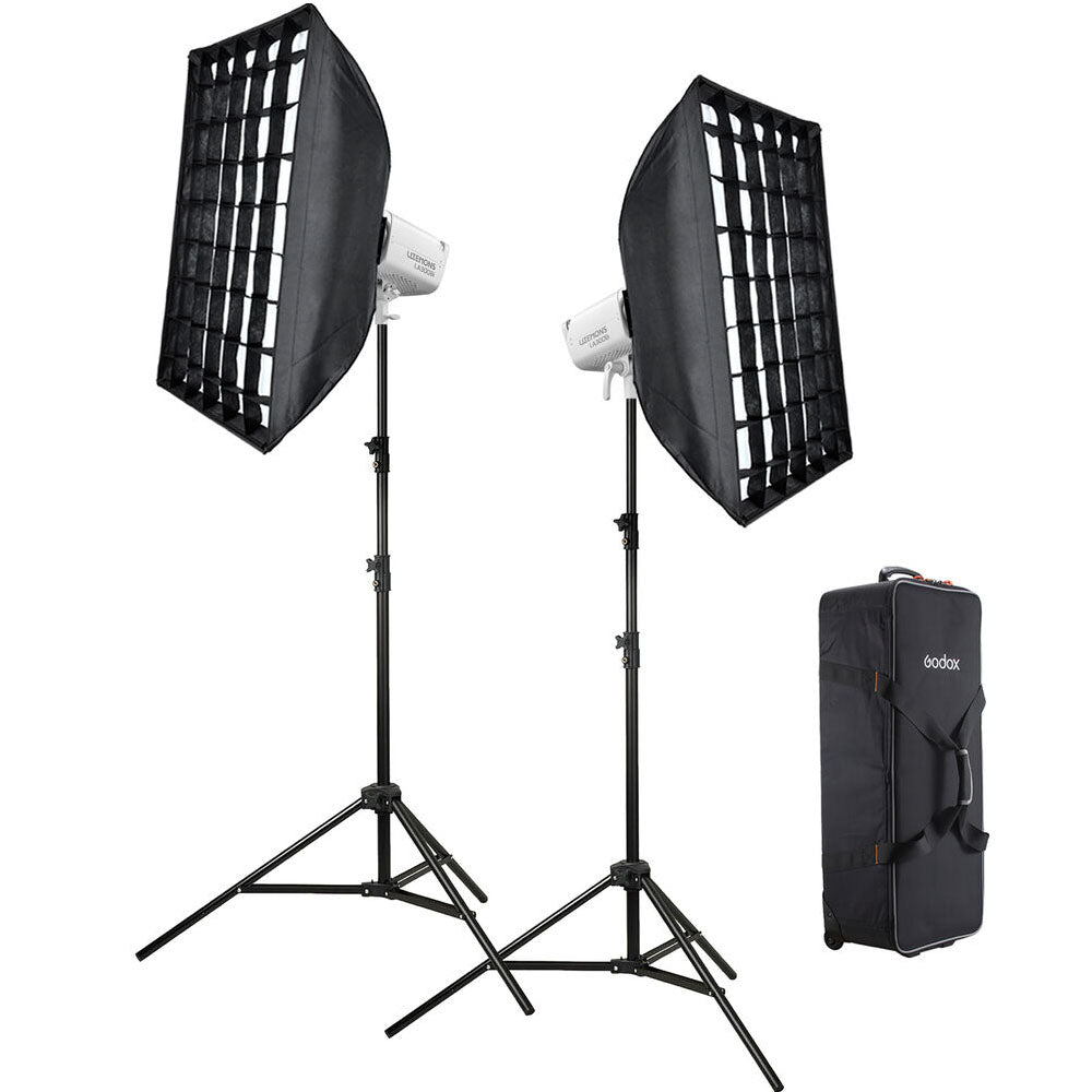 Godox Litemons LA300R RGB / LA300BI Bi-Color 330W LED Studio Monolight Bowens S Mount with Special Light Effect Presets, NFC Connection, Onboard and Wireless App Controls with Bluetooth Max 30m Range for Photography Studio Lighting