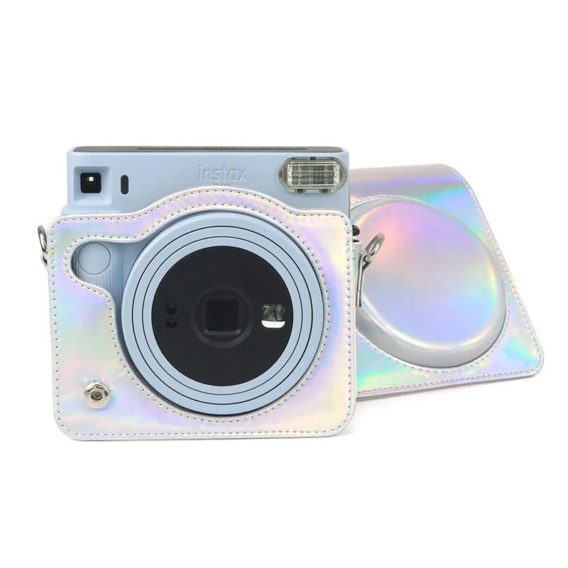 Pikxi Holographic Case with Sling Bag Type Strap for FUJIFILM Instax S ...