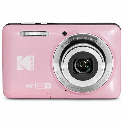 KODAK PIXPRO FZ55 Compact Digital Cameras with 13MP/16MP CMOS Sensors, Up to 5x Optical Zoom & 28mm Wide Angle Lens, Full HD Video, Rechargeable Li-Ion Battery