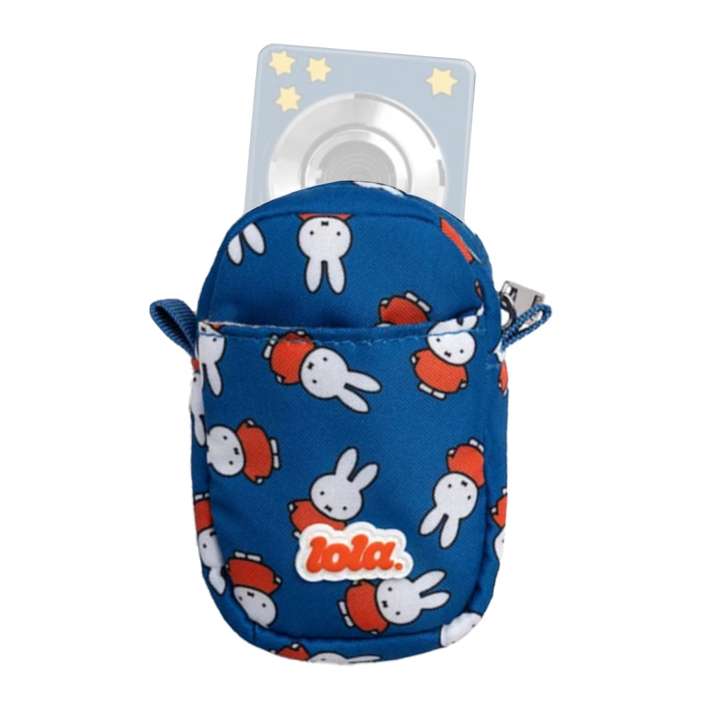 LOLA Miffy Camera Pouch with Attachment Loop, Soft Padded Lining, Battery & SD Card Storage Pocket