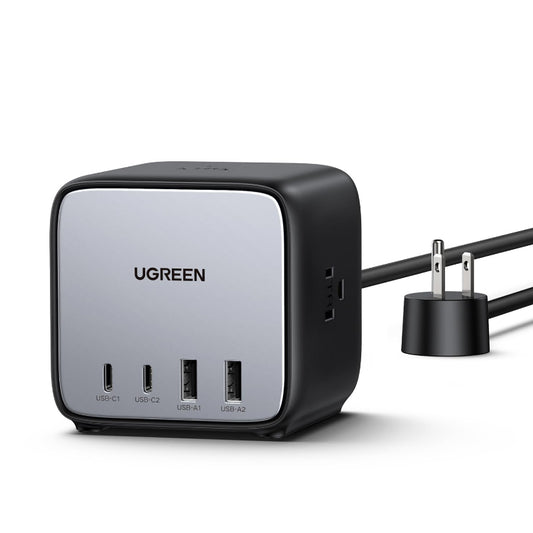 UGREEN DigiNest Cube 65W USB C GaN Charging Station - 7-Port Desktop Charger with 6ft Extension Cord for iPhone Pro Max, iPad, MacBook, Huawei, Samsung Galaxy Plus Ultra, Google Pixel, Smartphone, Tablet, Laptop, etc. | 40861
