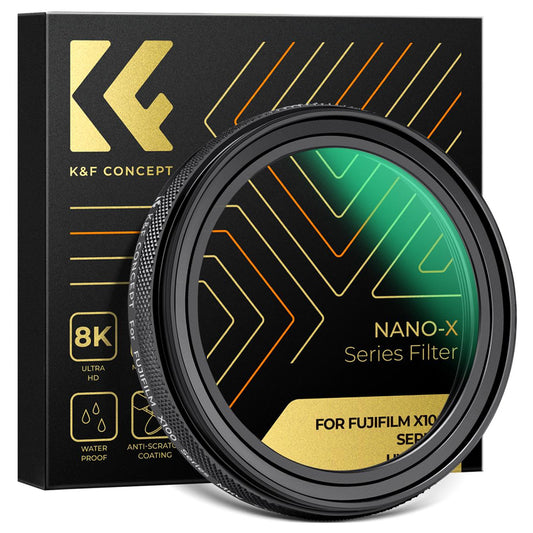 K&F Concept Nano-Xcel MCUV Multi-Coated Ultraviolet + Black Diffusion Mist Lens Filter for Fuji X100 X100F X100S X100T X100V X100VI Series Mirrorless Cameras, Imported AGC Optical Glass, Water, Dust and Scratch Resistant
