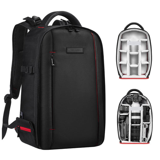 K&F Concept Beta 18L Photography Digital Camera Backpack Bag with 15 inch Laptop Compartment & Rain Cover for DSLR, Mirrorless Camera, Lens, Tablet, iPad, MacBook, Drone, DJI, Canon, Nikon, Panasonic, Fujifilm | KF13-151