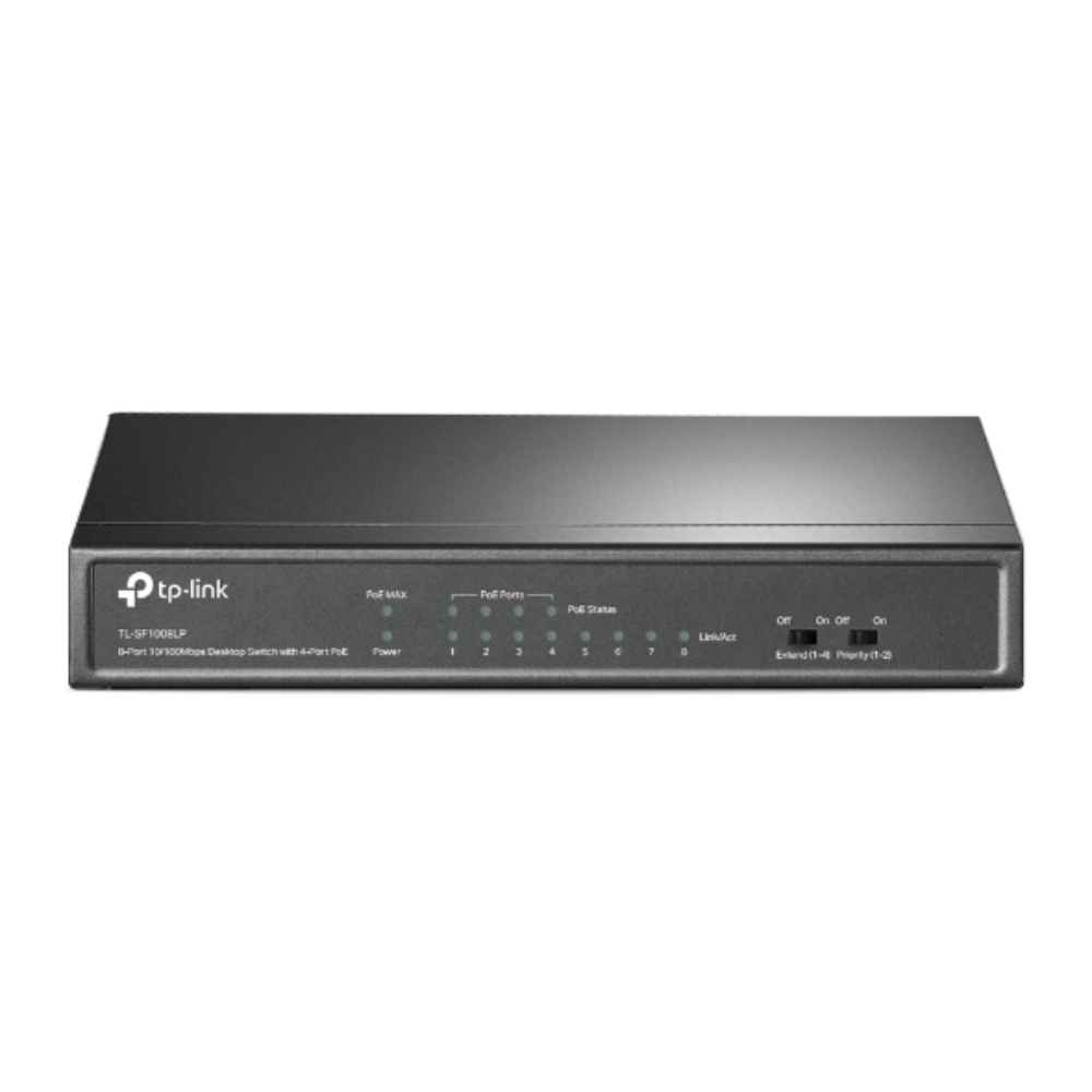 TP-Link TL-SF1008LP 8-Port 10/100Mbps + 4-Port PoE Desktop Switch