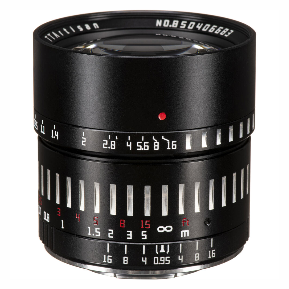 TTArtisan 50mm F/0.95 APS-C Format Portrait Prime Lens for Sony E | Nikon Z | M43 | Leica L | FUJIFILM X | Canon RF Mount Mirrorless Cameras Large Aperture MF Manual Focus Full Metal Body for Dreamy Bokeh & Low Light Photography