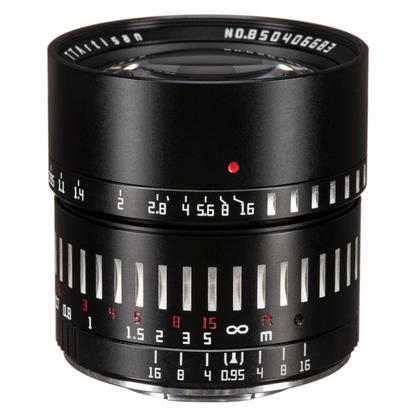 TTArtisan 50mm F/0.95 APS-C Format Portrait Prime Lens for Sony E | Nikon Z | M43 | Leica L | FUJIFILM X | Canon RF Mount Mirrorless Cameras Large Aperture MF Manual Focus Full Metal Body for Dreamy Bokeh & Low Light Photography