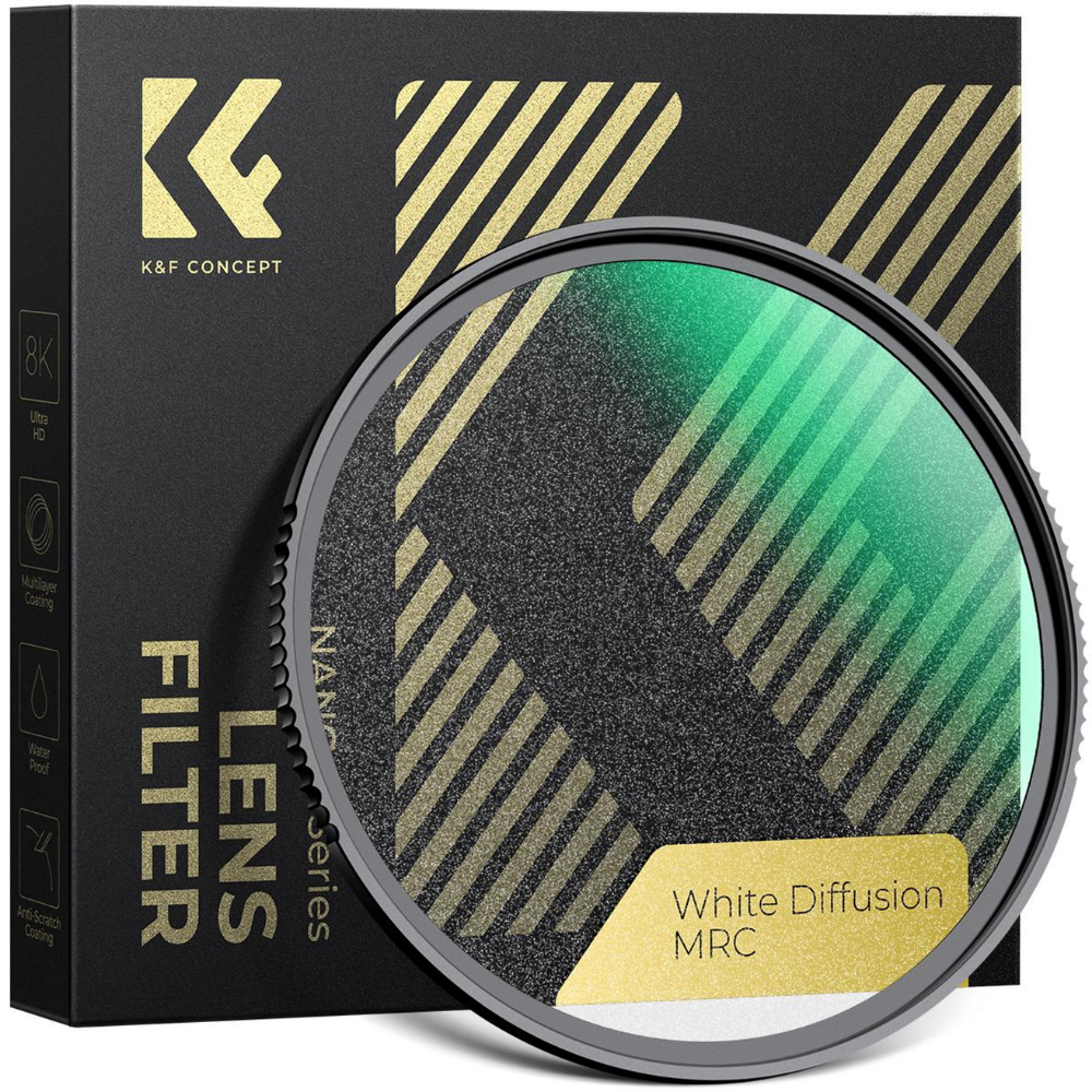 K&F Concept Nano-Xcel Series White Pro Mist 1/4 Diffusion Lens Filter