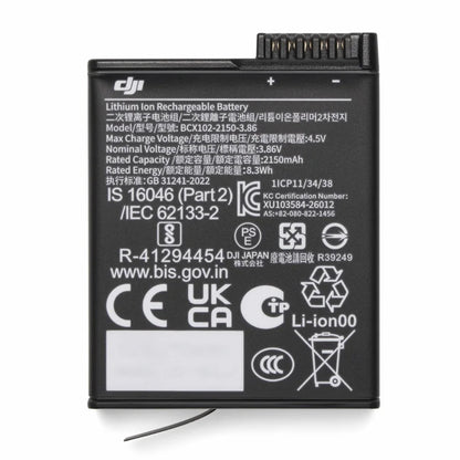 DJI OSMO Extreme Battery Plus for Osmo 360 / Osmo 360 II with 2150mAh Capacity