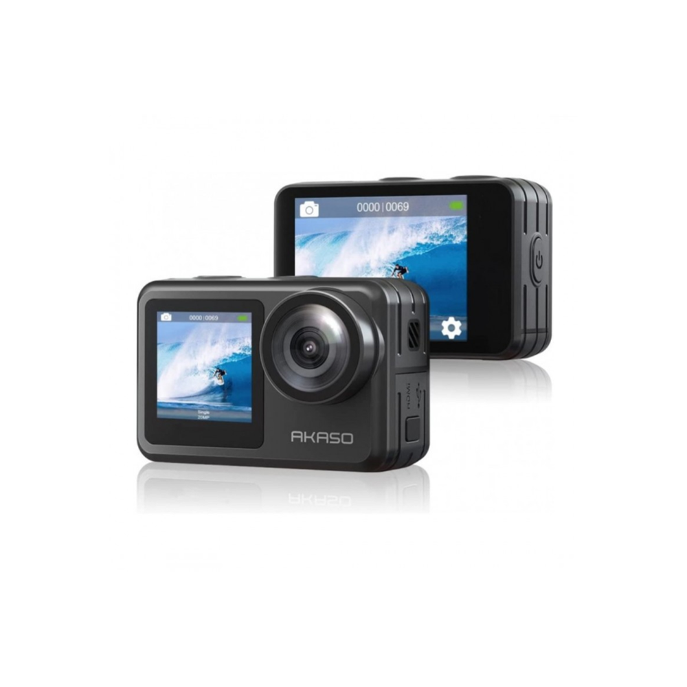 AKASO Brave 7 LE 4K UHD 20MP Action Camera EIS 6-Axis Dual Screen Display WIFI IPX7 Remote Control and Mobile App Support
