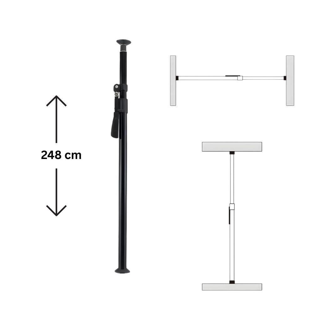 Dearkol Studio Telescopic Grip Auto Pole Set with Rubber Protective End Caps