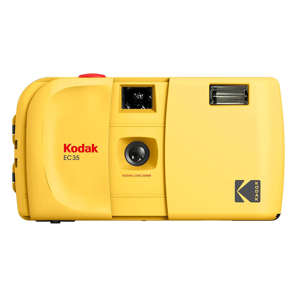 KODAK EC35 35mm Reusable Point & Shoot Film Camera with 25mm Wide-Angle Lens & Built-in Flash
