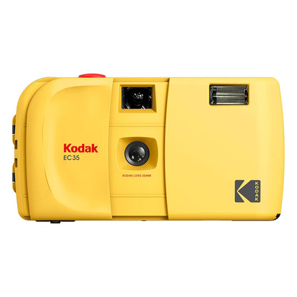 KODAK EC35 35mm Reusable Point & Shoot Film Camera with 25mm Wide-Angle Lens & Built-in Flash