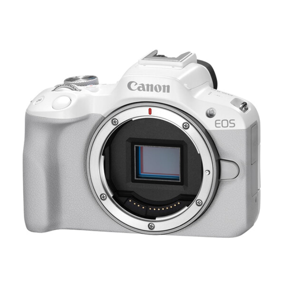 Canon EOS R50 Mirrorless Camera with RF-S 18-45mm f/4.5-6.3 IS STM Lens Kit, 24.2MP APS-C CMOS Sensor DIGIC X Processor, 4K UHD Video, Wi-Fi & Bluetooth, Digital Teleconverter, Touch Screen LCD Display, Vlogging & Live Streaming Ready