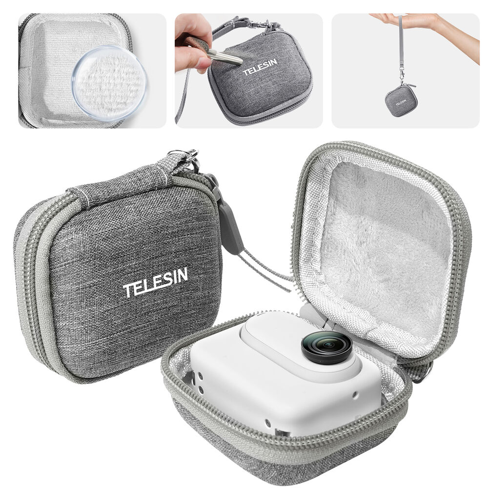 TELESIN Camera and Lens Mini Protective Case for Insta360 GO 3 and Select Cameras