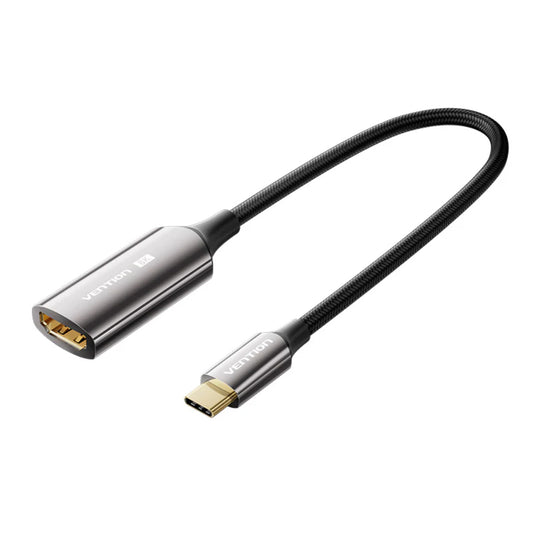 Vention 8K HDR USB Type C Male to Female HDMI Video Converter with Cotton Braided Cable and Gold Plated Connectors for Desktop Computer Laptop Mobile Phone Tablet to Smart TV Display Monitor Projector