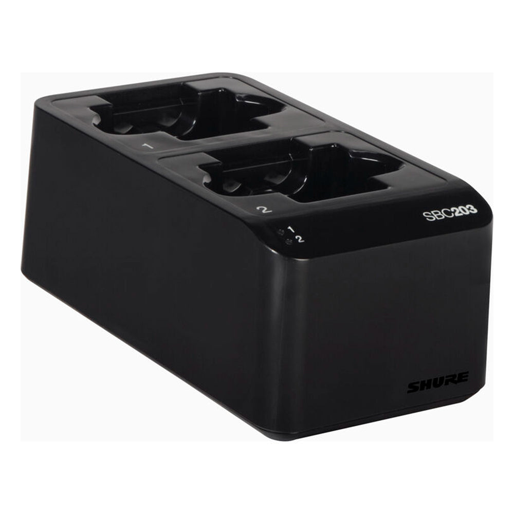 Shure SB903 1200mAh Rechargeable Battery + SBC10‑903 Single‑Bay / SBC203 Dual‑Bay Charger Station