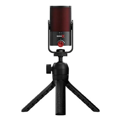 RODE XCM-50 Professiol Condenser Microphone USB-C (Plug & Play) with 360° Swing Mount and Tripod Desktop Stand - Cardioid Polar Pattern, Interl Pop Shield & Capsule Shock Mount, and Zero-latency Headphone Output for Streaming & Gaming