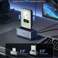 ORICO 2.5-3.5" SATA SSD/HDD to USB 3.2 Gen 2 Type-C RGB Hard Drive Docking Station with 10Gbps Transmission Rate, 18TB Supported Storage Per Bay, 2-in-1 Data Cable for Computer Desktops & Laptops (Windows, MacOS & Linux)