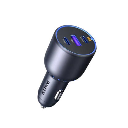 UGREEN 75W 3-Port Fast Car Charger with 2× USB-C + 1× USB-A Ports | EC703 (35024)