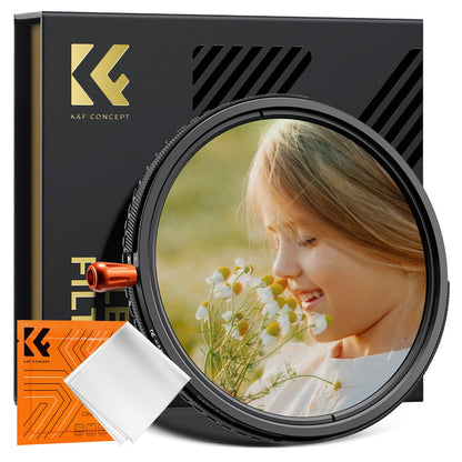 K&F Concept no-X Series 3-in-1 ND2-32 Neutral Density + CPL Circular Polarizer + 1/4 Black Diffusion Mist Lens Filter with 1 to 5 Stops, 28 Multi Layer Coated AGC Optical Glass, Water, Dust and Scratch Resistant