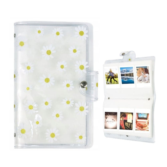Pikxi 96 Pockets Flowers Style Photo Album with Slip On Latch Cover for Fujifilm Instax Mini Instant Camera