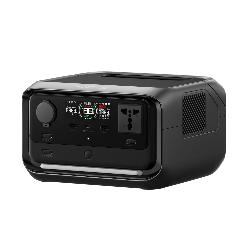 EcoFlow River 3 Plus Portable Power Station 286Wh LiFePO4 Battery 600W UPS Backup Solar Generator
