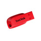 SanDisk Cruzer Blade 32GB USB A 2.0 Flash Drive for PC Desktop Computer Laptop | Red