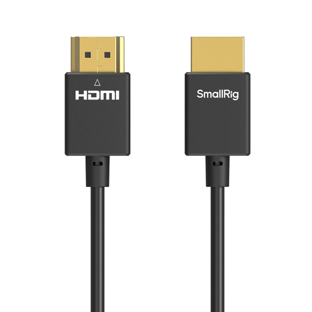 SmallRig 1m Ultra-Slim 4K HDMI Data Cable for DSLR Cameras, Field Monitors, Wireless Video Transmitter & Receiver and Other Devices with Full-Sized HDMI Port | 4794