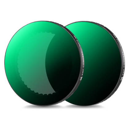 K&F Concept Nano-X Series 2-in-1 Hybrid ND2-32 / ND8 / ND16 / ND32 / ND64 / ND256 / ND1000 / ND32-512 + CPL Neutral Density Circular Polarizing Lens Filter Kit for DJI Osmo Action 3, 4 & 5 Pro, Anti-Glare Multi-Layer Coated AGC Glass