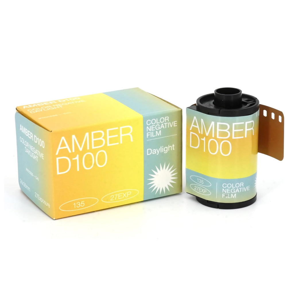 RETO Amber D100 135 35mm 100 ISO Color Negative Film with 27 Exposure Shots, C-41 Process, Fine Grain, Cinematic Motion Picture Style Film Technology and Daylight Balanced for Film Photography