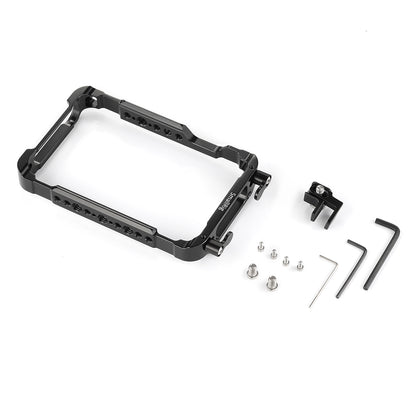 SmallRig On-Camera Monitor Cage with HDMI Cable Clamp, Anti-Shedding Drive Locks, NATO Rail, 1/4 & M3 Screw, Hex Spanner for Atomos Ninja V and V Plus 5" 4K HDMI Recording Video Monitor CMA2209